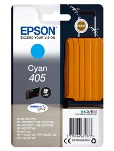 Epson Cyan 405 DURABrite Ultra Ink cartuccia d'inchiostro 1 pz Originale Resa standard Ciano