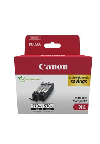 Canon 0318C010 cartuccia d'inchiostro 2 pz Originale Resa elevata (XL) Nero