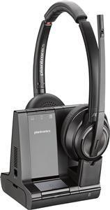 POLY Savi 8220 UC Microsoft Teams Certified DECT 1880-1900 MHz USB-A Headset Auricolare Con cavo e senza cavo A Padiglione Ufficio Bluetooth Nero