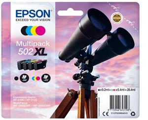 Epson 502XL cartuccia d'inchiostro 1 pz Originale Resa elevata (XL) Nero, Ciano, Magenta, Giallo