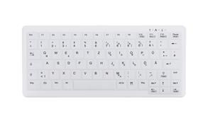 CHERRY AK-C4110 tastiera Medico RF Wireless QWERTZ Tedesco Bianco