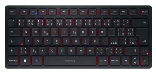 CHERRY JK-9250CS-2 tastiera Universale USB + RF Wireless + Bluetooth QWERTZ Ceco, Slovacco Nero, Rosso