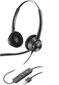 POLY EncorePro 310 Monaural USB-A Headset TAA Auricolare Cablato A Padiglione Ufficio USB tipo A Nero