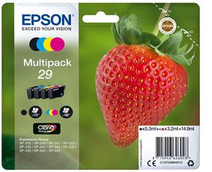 Epson Strawberry C13T29864012 cartuccia d'inchiostro 1 pz Originale Resa standard Nero, Ciano, Magenta, Giallo