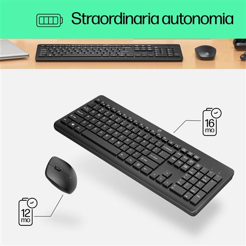 HP Combo tastiera e mouse wireless 230