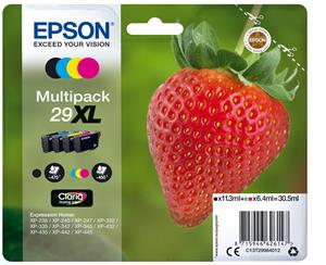 Epson Strawberry C13T29964012 cartuccia d'inchiostro 1 pz Originale Resa elevata (XL) Nero, Ciano, Magenta, Giallo