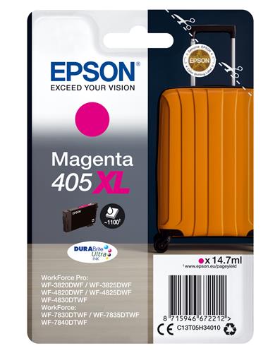 Epson 405XL DURABrite Ultra Ink cartuccia d'inchiostro 1 pz Originale Resa elevata (XL)