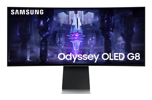 Samsung G85SB Monitor PC 86,4 cm (34) 3440 x 1440 Pixel UltraWide Quad HD Argento