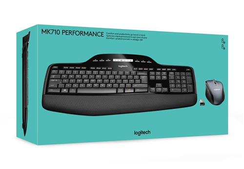 Logitech 920-002442 tastiera Mouse incluso Casa RF Wireless QWERTY US International Nero