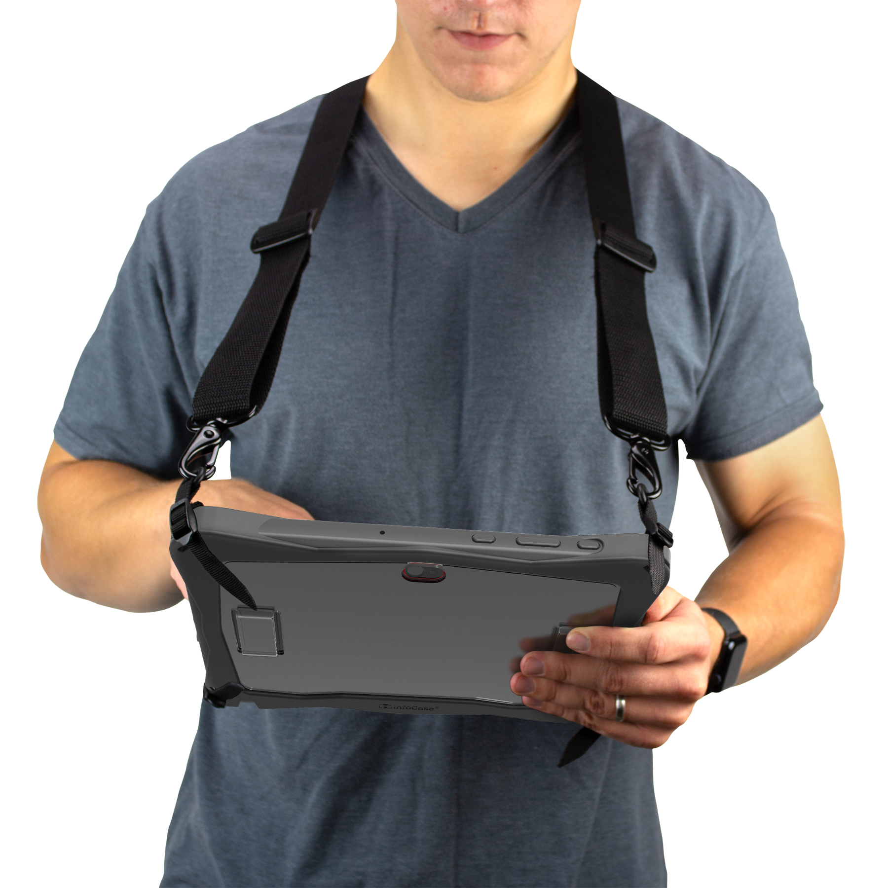 InfoCase FM-USHRN-KIT accessorio per custodia del tablet Cinghia Nero