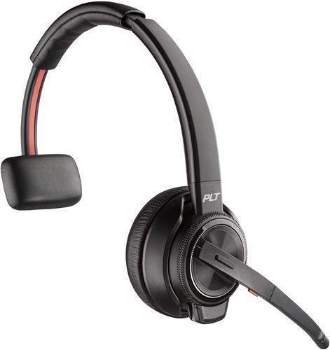 POLY Savi 8210 UC DECT 1880-1900 MHz USB-A Headset Auricolare Cablato Portatile Musica e Chiamate Bluetooth Nero