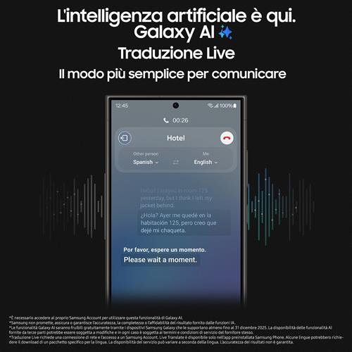 Samsung Galaxy S24 Ultra Smartphone AI, Display 6.8'' QHD+ Dynamic AMOLED 2X, Fotocamera 200MP, RAM 12GB, 256GB, 5.000 mAh, Titanium Gray