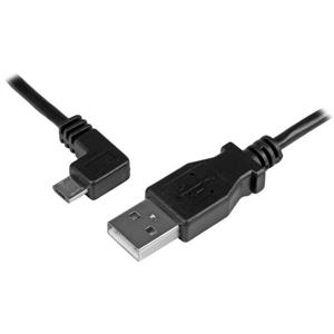 StarTech.com USBAUB50CMLA cavo USB USB 2.0 USB A Micro-USB B Nero