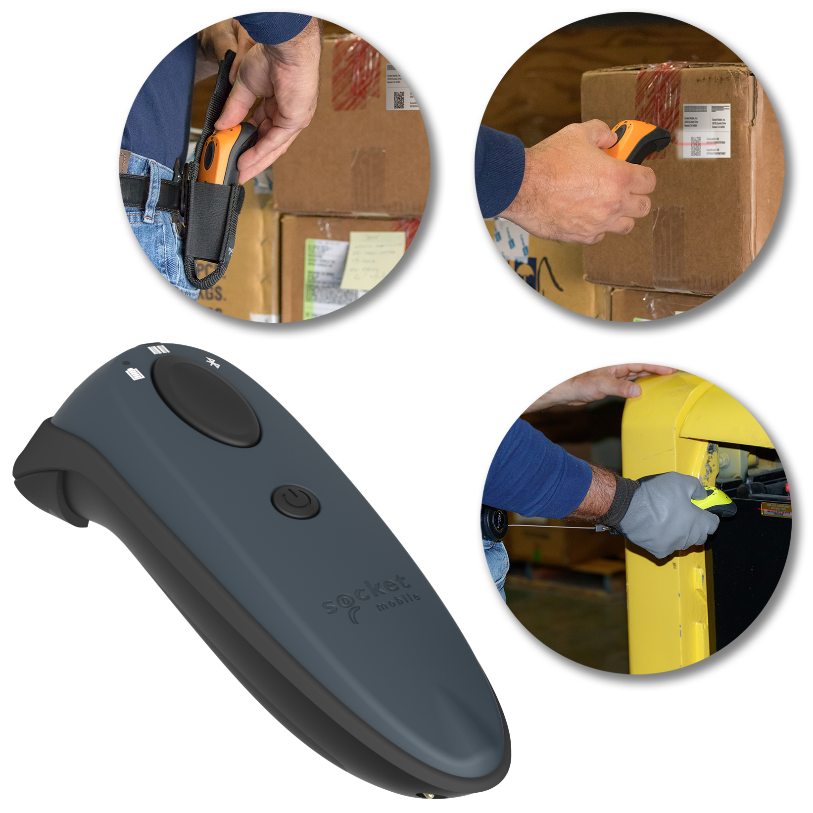 Socket Mobile DuraScan D740 Lettore di codici a barre portatile 1D/2D LED Grigio