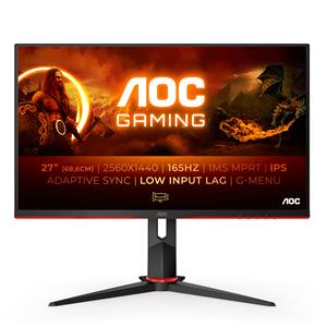 AOC Q27G2S/EU Monitor PC 68,6 cm (27) 2560 x 1440 Pixel Quad HD LED Nero, Rosso