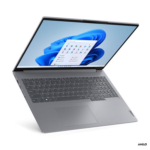 Lenovo ThinkBook 16 AMD Ryzen 5 7530U Computer portatile 40,6 cm (16) WUXGA 16 GB DDR4-SDRAM 512 GB SSD Wi-Fi 6 (802.11ax) Windows 11 Pro Grigio