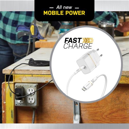 EU WALL CHARGER 20W 1X USB-C 20W USB-PD USB C-LIGHTNING CABLE