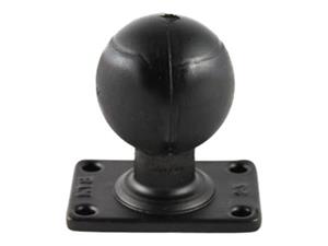 RAM RECTANGULAR BASE WITH 2.25IN RUBBER BALL