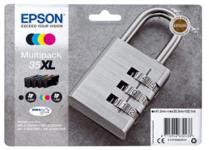 Epson Padlock C13T35964010 cartuccia d'inchiostro 1 pz Originale Resa elevata (XL) Nero, Ciano, Magenta, Giallo