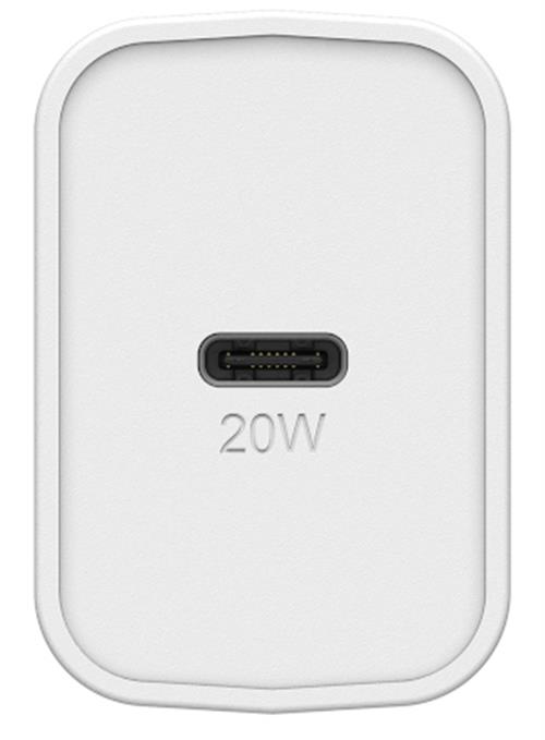 OTTERBOX EU WALL CHARGER 20W - 1X USB-C 20W USB-PD WHITE