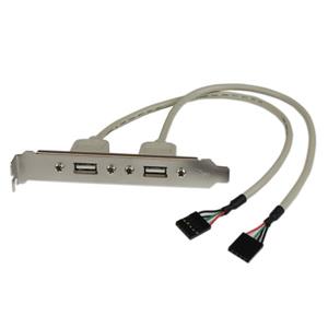 StarTech.com USBPLATE adattatore per inversione del genere dei cavi 2 x IDC 2 x USB A Argento