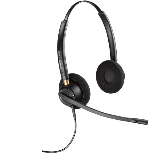 POLY EncorePro 520D with Quick Disconnect Binaural Digital Headset TAA Auricolare Cablato A Padiglione Musica e Chiamate Nero