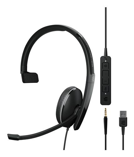 EPOS | SENNHEISER ADAPT 135T USB II Auricolare Cablato A Padiglione Ufficio USB tipo A Nero