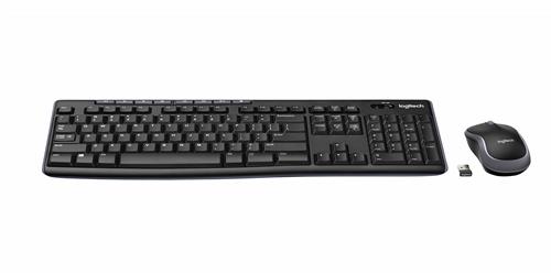 Logitech Wireless Combo MK270 tastiera Mouse incluso Casa USB QWERTY Inglese UK Nero