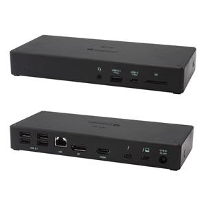 i-tec TB3TRIPLEDOCKPD replicatore di porte e docking station per laptop Cablato Nero