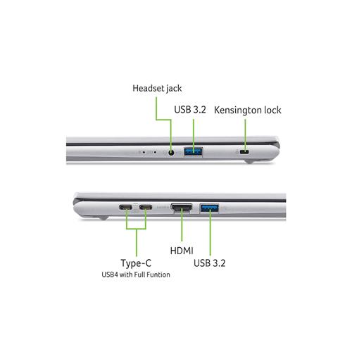 AG15-72P-77TE C7-150U 15.6IN FH 32GB 1TB NOOD W11H PURE SILVER