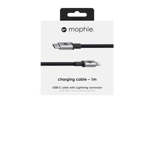 mophie 409903202 cavo Lightning 1 m Nero