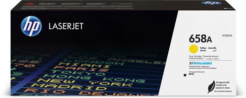 HP 658A Yellow Original LaserJet Toner Cartridge cartuccia toner 1 pz