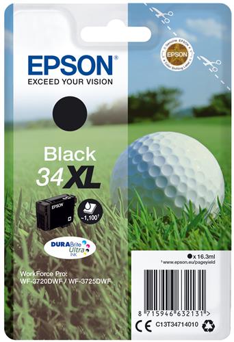 Epson Golf ball C13T34714010 cartuccia d'inchiostro 1 pz Originale Resa elevata (XL) Nero