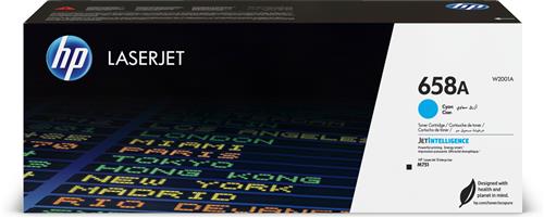 HP 658A Cyan Original LaserJet Toner Cartridge cartuccia toner 1 pz