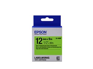 Epson LK-4GBF nastro per etichettatrice Nero su verde