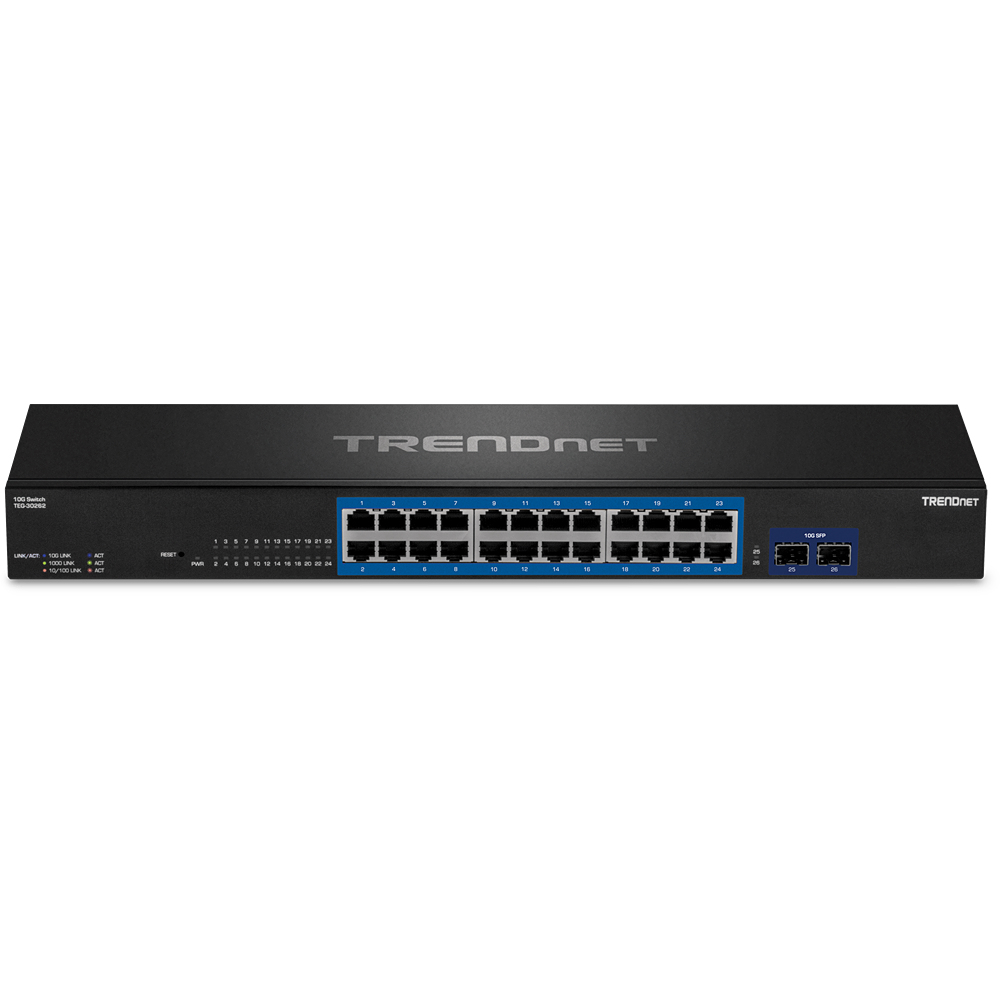 Trendnet TEG-30262 v1.0R Gigabit Ethernet (10/100/1000) 1U Nero