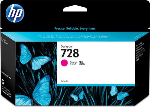 HP Cartuccia inchiostro magenta DesignJet 728, 130 ml