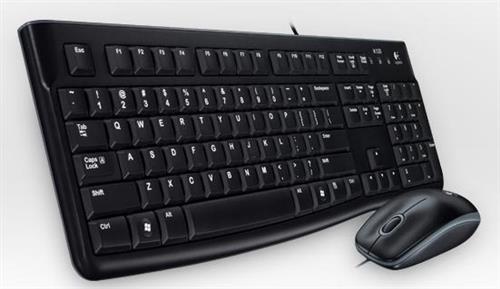 Logitech Desktop MK120 tastiera Mouse incluso USB QWERTY Portoghese Nero