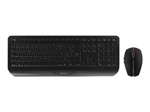 CHERRY JD-7000FR-2 tastiera Mouse incluso Casa/ufficio RF Wireless AZERTY Francese Nero