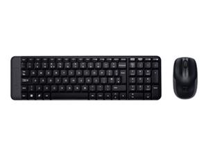 Logitech Wireless Combo MK220 tastiera Mouse incluso Ufficio RF Wireless QWERTY International EER Nero