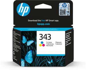 HP 343 Tri-color Original Ink Cartridge cartuccia d'inchiostro 1 pz Resa standard Ciano, Magenta, Giallo