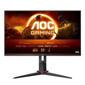 AOC G2 27G2ZN3/BK Monitor PC 68,6 cm (27) 1920 x 1080 Pixel Full HD LCD Nero, Rosso