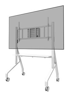 Neomounts FL50-575WH1 carrello e supporto multimediale Bianco Carrello/trolley multimediale