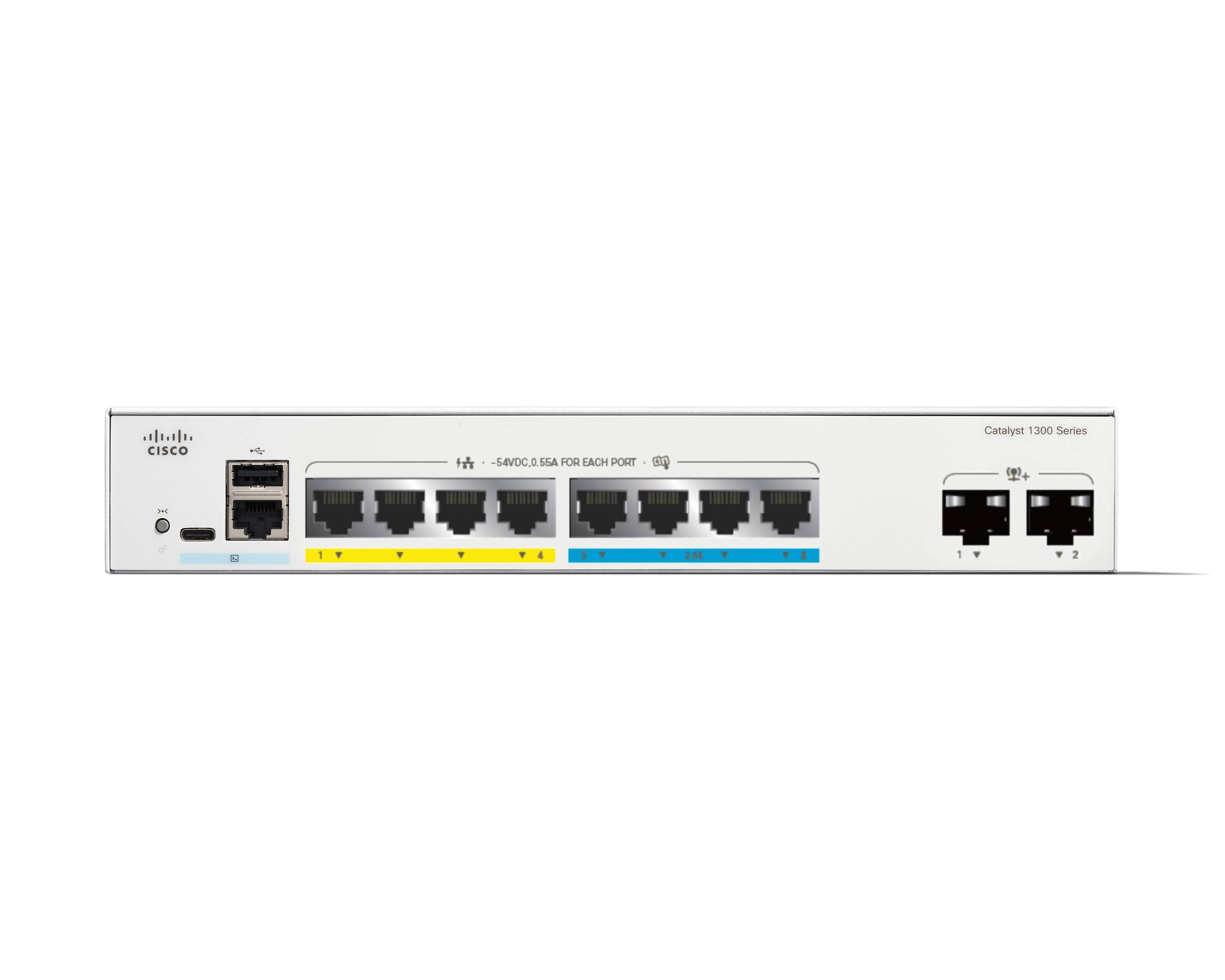 Cisco Catalyst C1300-8MGP-2X switch di rete Gestito L2/L3 Gigabit Ethernet (10/100/1000) Supporto Power over Ethernet (PoE) Grigio