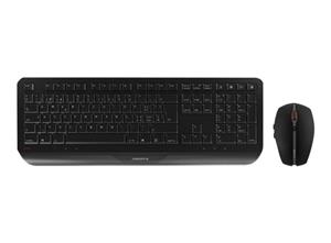 CHERRY Gentix Desktop tastiera Mouse incluso Ufficio RF Wireless AZERTY Belga Nero