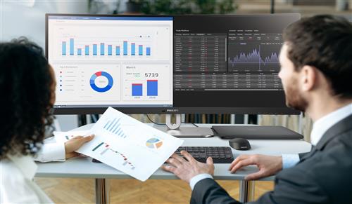 Philips 5000 series 34B2U5600C/00 Monitor PC 86,4 cm (34) 3440 x 1440 Pixel Dual QHD LCD Grigio