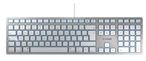 CHERRY KC 6000 SLIM FOR MAC tastiera Ufficio USB QWERTY Inglese UK Argento