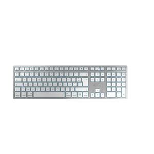 CHERRY KW 9100 SLIM FOR MAC tastiera Universale USB + Bluetooth AZERTY Francese Argento