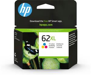 HP 62XL High Yield Tri-color Original Ink Cartridge cartuccia d'inchiostro 1 pz Resa elevata (XL) Ciano, Magenta, Giallo