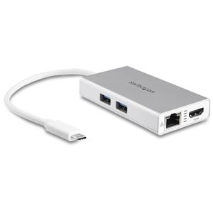 StarTech.com DKT30CHPDW replicatore di porte e docking station per laptop Cablato USB 3.2 Gen 1 (3.1 Gen 1) Type-C Argento, Bianco